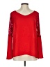 Apt. 9 100% Polyester Red Long Sleeve Blouse Size L - photo 1