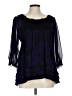 ECI Blue 3/4 Sleeve Blouse Size L - photo 1
