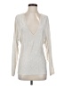Open Edit Solid Ivory Pullover Sweater Size XS - photo 1