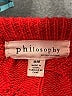 Philosophy Republic Clothing Red Pullover Sweater Size M - photo 7