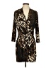 Chico's Animal Print Brown Cocktail Dress Size Sm (0) - photo 1