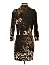 Chico's Animal Print Brown Cocktail Dress Size Sm (0) - photo 2