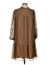Ann Taylor LOFT 100% Polyester Brown Casual Dress Size XS - photo 1