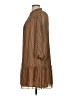 Ann Taylor LOFT 100% Polyester Brown Casual Dress Size XS - photo 5