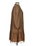 Ann Taylor LOFT 100% Polyester Brown Casual Dress Size XS - photo 4