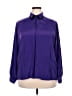 Roberta Di Castelli Purple Long Sleeve Blouse Size 18 - photo 1