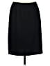 St. John Solid Black Casual Skirt Size 8 - photo 1