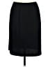 St. John Solid Black Casual Skirt Size 8 - photo 2