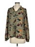 Well Worn 100% Polyester Floral Green Long Sleeve Blouse Size S - photo 1