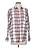 Jachs Girlfriend Plaid Brown Long Sleeve Button-Down Shirt Size S - photo 1