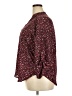 Lush 100% Polyester Animal Print Burgundy 3/4 Sleeve Blouse Size XXL - photo 5