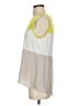 BCBGMAXAZRIA Color Block Yellow Gray Sleeveless Blouse Size S - photo 5