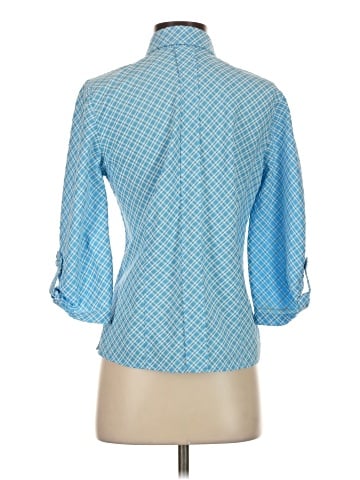 Christopher & Banks 3/4 Sleeve Button-Down Shirt (view 2)