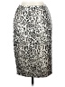 Talbots Animal Print Silver Casual Skirt Size 4 - photo 1