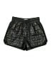Derek Lam 10 Crosby 100% Polyurethane Metallic Black Athletic Shorts Size 0 - photo 1