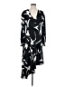 DKNY 100% Polyester Print Black Casual Dress Size 4 - photo 1
