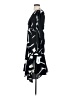 DKNY 100% Polyester Print Black Casual Dress Size 4 - photo 5