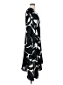DKNY 100% Polyester Print Black Casual Dress Size 4 - photo 4