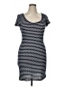 Max Studio Polka Dots Blue Casual Dress Size XL - photo 1
