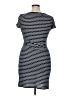 Max Studio Polka Dots Blue Casual Dress Size XL - photo 2