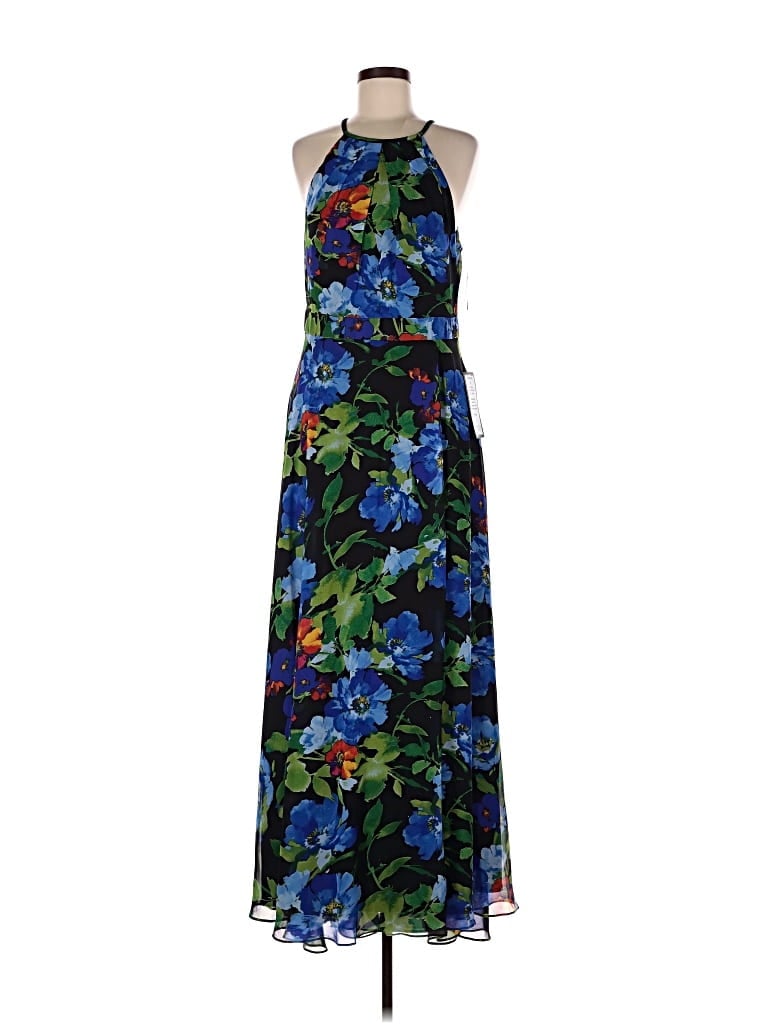 Pre-owned Betsy & Adam Cocktail Dress In Blue