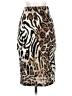 La Ropas 100% Polyester Animal Print Ivory Casual Skirt Size S - photo 1