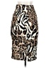 La Ropas 100% Polyester Animal Print Ivory Casual Skirt Size S - photo 2