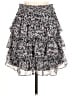 Express Floral Gray Black Casual Skirt Size M - photo 1