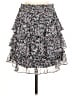 Express Floral Gray Black Casual Skirt Size M - photo 2