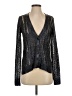 BCBGMAXAZRIA Metallic Black Cardigan Size XS - photo 1
