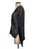 BCBGMAXAZRIA Metallic Black Cardigan Size XS - photo 5