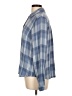 Cato Plaid Blue 3/4 Sleeve Blouse Size L - photo 5