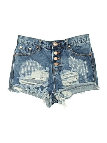 One by One Teaspoon Denim Shorts (view 1)