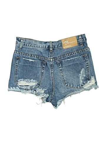 One by One Teaspoon Denim Shorts (view 2)