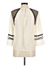 J.Crew 100% Silk Ivory 3/4 Sleeve Silk Top Size 8 - photo 2