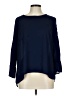 NY Collection 100% Polyester Blue 3/4 Sleeve Top Size L (petite) - photo 1