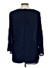 NY Collection 100% Polyester Blue 3/4 Sleeve Top Size L (petite) - photo 2