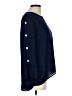 NY Collection 100% Polyester Blue 3/4 Sleeve Top Size L (petite) - photo 4