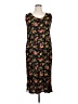 Assorted Brands 100% Rayon Floral Black Casual Dress Size 1X - photo 1