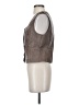 Flat White Brown Sleeveless Blouse Size S - photo 5
