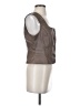 Flat White Brown Sleeveless Blouse Size S - photo 4