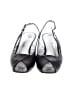 Amalfi 100% Leather Black Heels Size 8 1/2 (narrow) - photo 2
