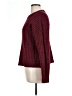 Unbranded 100% Recycled Polyester Burgundy Pullover Sweater Size L - photo 5