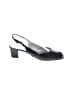 Amalfi 100% Leather Black Blue Heels Size 8 1/2 (narrow) - photo 1