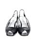 Amalfi 100% Leather Black Blue Heels Size 8 1/2 (narrow) - photo 2