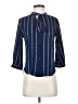 Mine Blue 3/4 Sleeve Blouse Size S - photo 1