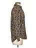 BeachLunchLounge 100% Viscose Animal Print Brown Long Sleeve Blouse Size XS - photo 4