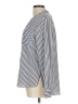MICHAEL Michael Kors Stripes Blue Long Sleeve Blouse Size L - photo 5