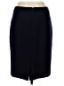J.Crew 100% Wool Solid Black Blue Wool Skirt Size 8 - photo 2