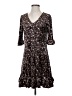 CeCe Floral Brown Black Casual Dress Size XS - photo 1